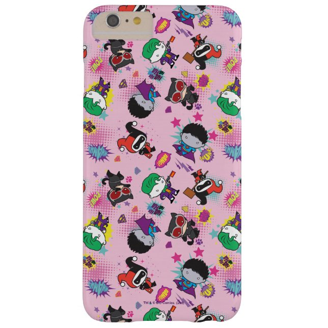 Chibi Super Villain Action Pattern Case-Mate iPhone Case (Achterkant)