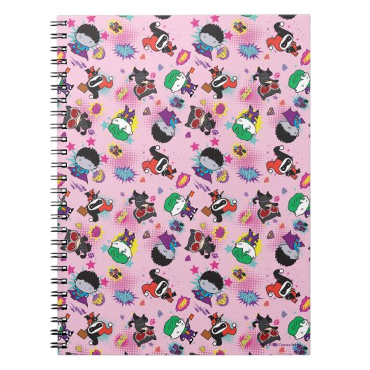 Chibi Super Villain Action Pattern Notitieboek (Voorkant)