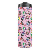 Chibi Super Villain Action Pattern Thermosbeker (Voorkant)