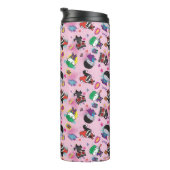 Chibi Super Villain Action Pattern Thermosbeker (Geroteerd rechts)