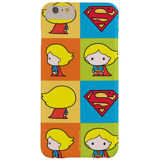 Chibi Supergirl Character Turnround Case-Mate iPhone Case (Achterkant)