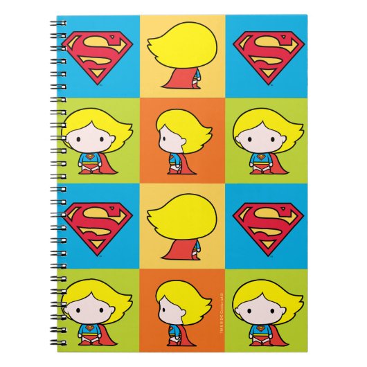 Chibi Supergirl Character Turnround Notitieboek (Voorkant)