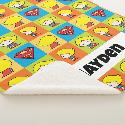 Chibi Supergirl Character Turnround Sherpa Deken (3/4)