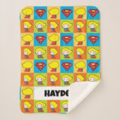 Chibi Supergirl Character Turnround Sherpa Deken (Voorkant)