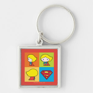 Chibi Supergirl Character Turnround Sleutelhanger