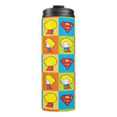 Chibi Supergirl Character Turnround Thermosbeker (Voorkant)