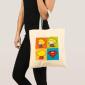 Chibi Supergirl Character Turnround Tote Bag (Voorkant (product))