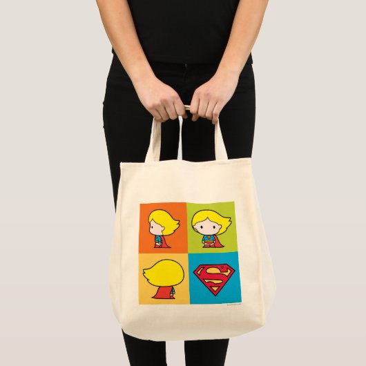 Chibi Supergirl Character Turnround Tote Bag (Voorkant (product))