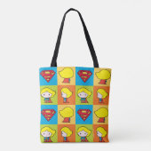Chibi Supergirl Character Turnround Tote Bag (Achterkant)