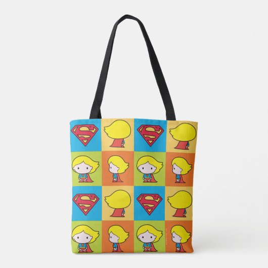 Chibi Supergirl Character Turnround Tote Bag (Achterkant)