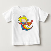 Chibi Supergirl Flying Rainbow (Voorkant)