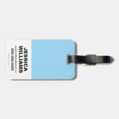 Chibi Supergirl Flying Rainbow Bagagelabel (Achterkant horizontaal)