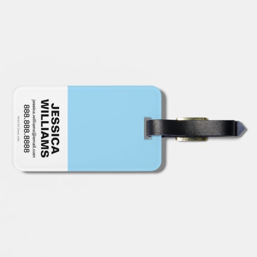 Chibi Supergirl Flying Rainbow Bagagelabel (Achterkant horizontaal)