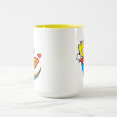 Chibi Supergirl Flying Rainbow Mok (Midden)