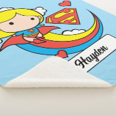 Chibi Supergirl Flying Rainbow Sherpa Deken (3/4)