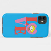 Chibi Supergirl LOVE Case-Mate iPhone Case (Achterkant (horizontaal))