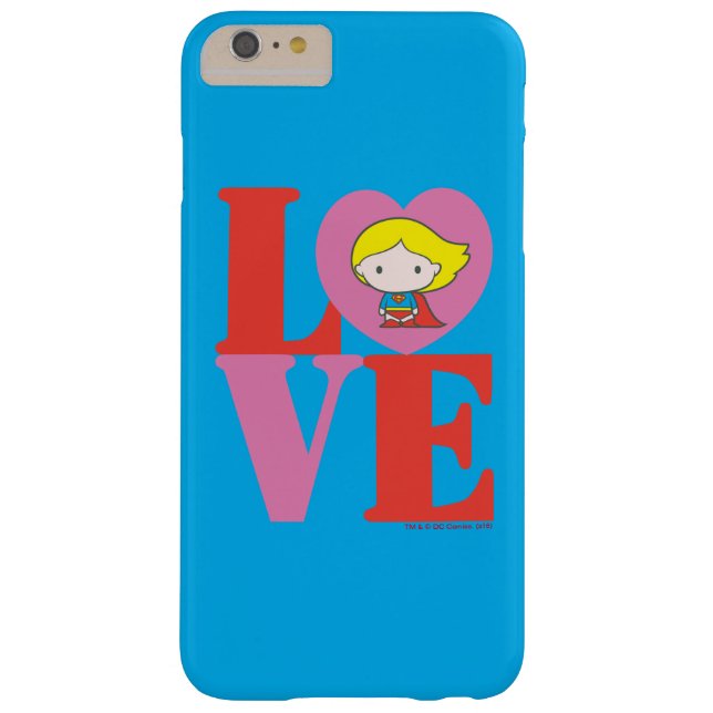 Chibi Supergirl LOVE Case-Mate iPhone Case (Achterkant)