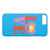 Chibi Supergirl LOVE Case-Mate iPhone Case (Achterkant (Horizontaal))