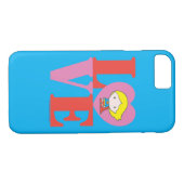Chibi Supergirl LOVE Case-Mate iPhone Case (Achterkant (Horizontaal))