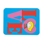 Chibi Supergirl LOVE Magneet (Horizontaal)