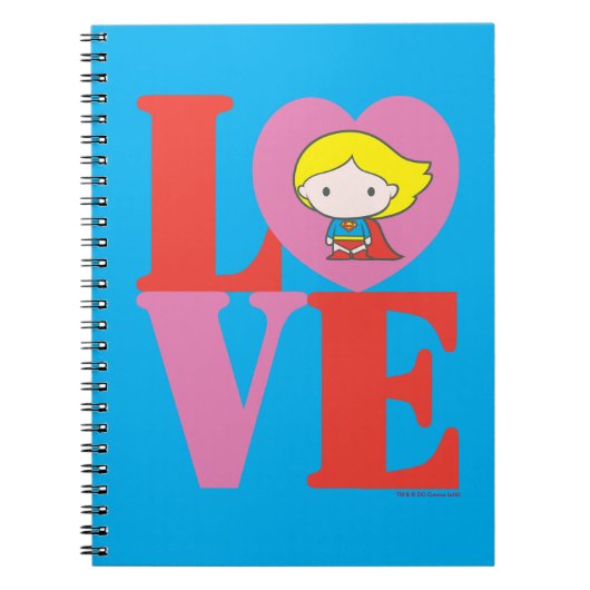 Chibi Supergirl LOVE Notitieboek (Voorkant)