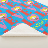 Chibi Supergirl LOVE Sherpa Deken (3/4)