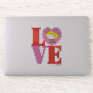 Chibi Supergirl LOVE Sticker