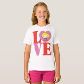 Chibi Supergirl LOVE T-shirt (Voorkant volledig)