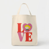 Chibi Supergirl LOVE Tote Bag (Voorkant)