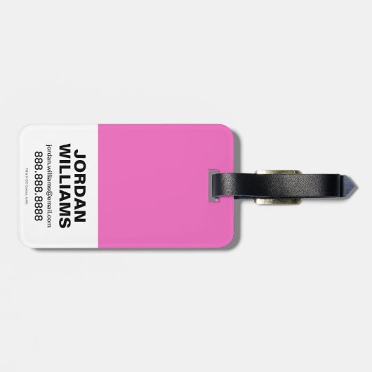 Chibi Supergirl Starburst Heart en Logo Bagagelabel (Achterkant horizontaal)