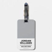 Chibi Superman die door de Brick-muur smashing Bagagelabel (Achterkant verticaal)