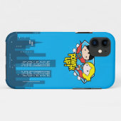 Chibi Superman en Chibi Supergirl Power Up! Case-Mate iPhone Case (Achterkant (horizontaal))