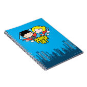 Chibi Superman en Chibi Supergirl Power Up! Notitieboek (Rechterzijde)