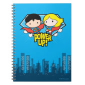 Chibi Superman en Chibi Supergirl Power Up! Notitieboek (Voorkant)
