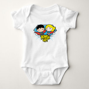 Chibi Superman en Chibi Supergirl Power Up! Romper