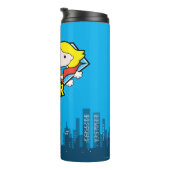 Chibi Superman en Chibi Supergirl Power Up! Thermosbeker (Geroteerd rechts)