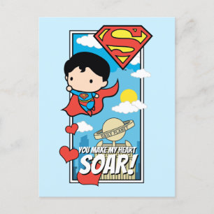 Chibi Superman - Je maakt mijn hartsbodem Valentij Feestdagenkaart