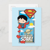 Chibi Superman - Je maakt mijn hartsbodem Valentij Feestdagenkaart (Voorkant / Achterkant)