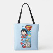Chibi Superman - Je maakt mijn hartsbodem Valentij Tote Bag (Achterkant)