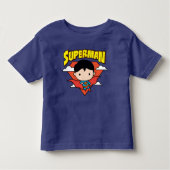 Chibi Superman Polka Dot Shield and Name Kinder Shirts (Voorkant)