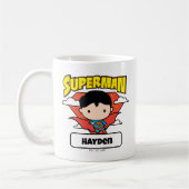 Chibi Superman Polka Dot Shield and Name Koffiemok (Links)