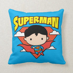 Chibi Superman Polka Dot Shield and Name Kussen