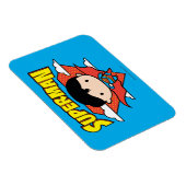 Chibi Superman Polka Dot Shield and Name Magneet (Rechterzijde)