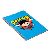 Chibi Superman Polka Dot Shield and Name Notitieboek (Rechterzijde)