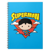 Chibi Superman Polka Dot Shield and Name Notitieboek (Voorkant)