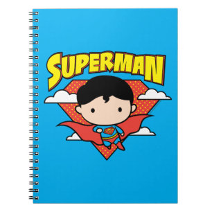 Chibi Superman Polka Dot Shield and Name Notitieboek