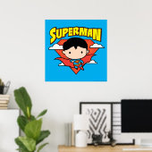 Chibi Superman Polka Dot Shield and Name Poster (Thuiskantoor)
