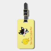 Chibi SYLVESTER™ achter TWEETY™ Bagagelabel (Voorkant verticaal)