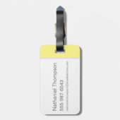 Chibi SYLVESTER™ achter TWEETY™ Bagagelabel (Achterkant verticaal)