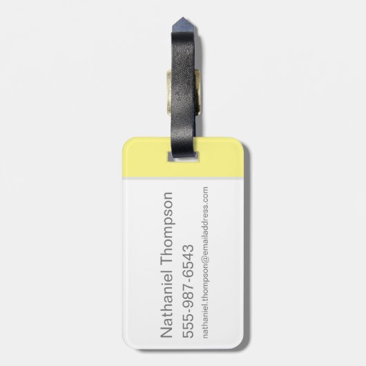 Chibi SYLVESTER™ achter TWEETY™ Bagagelabel (Achterkant verticaal)